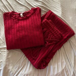 Wine Red Lounge Set